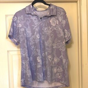 Floral Pattern Nike Golf Polo Dri-fit Shirt - Purple